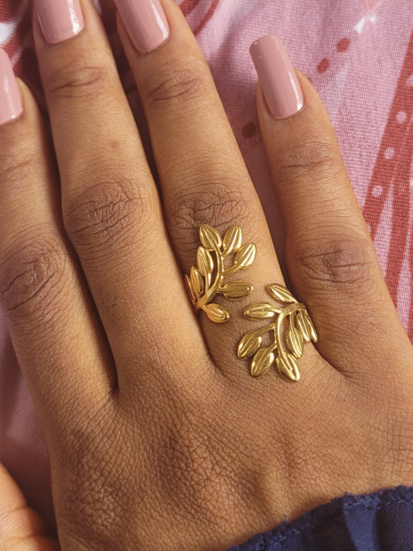 Bague "Feuille d'Or"