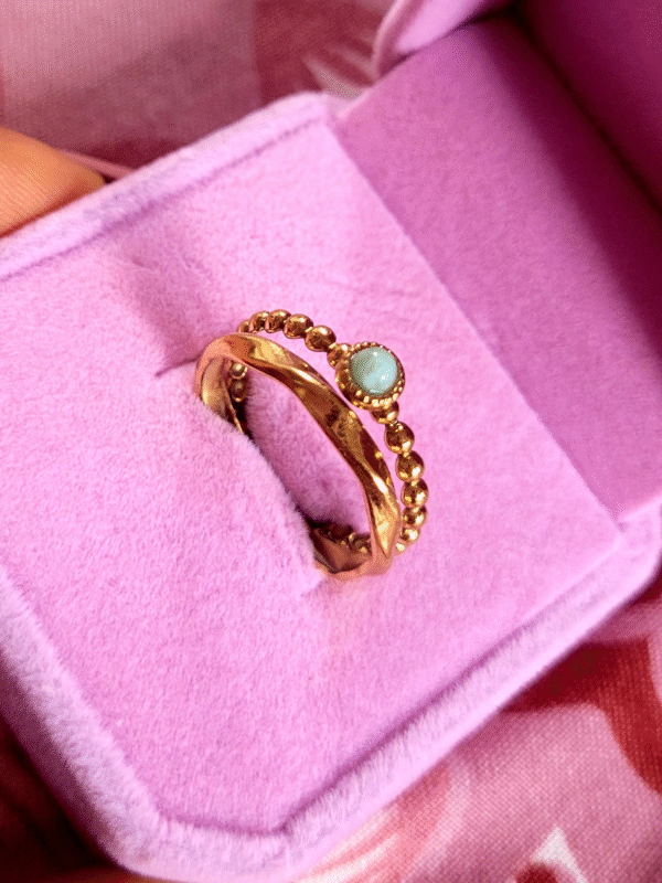 16 Bague "Onde Précieuse"