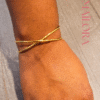 2 Bracelet Jonc "Entrelacs Dorés"