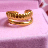 25 Bague "Vague Dorée"