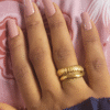 26 Bague "Vague Dorée"