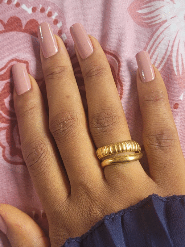 26 Bague "Vague Dorée"