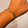 3 Bracelet Jonc "Entrelacs Dorés"
