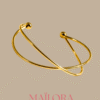 4 Bracelet Jonc "Entrelacs Dorés"