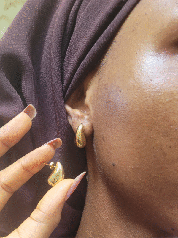 Boucles d'oreilles "Gouttes Sculpturales"